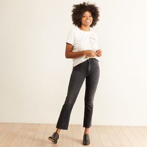 Mother The Hustler Ankle Fray Jeans Nightowl
